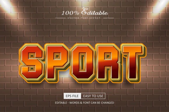 Download Sport 3d Text Effect Eps Vector - Eps vector Collection