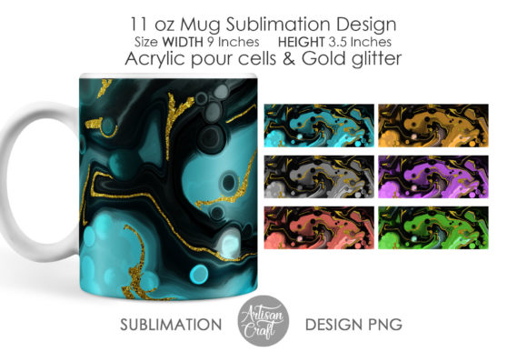 Download Sublimation Mug Designs, Acrylic Pour - Mug designs Collection
