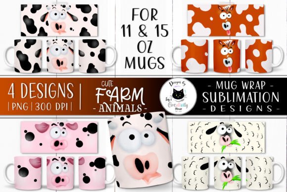 Download Funny Farm Animal Mug Designs - Mug designs Collection