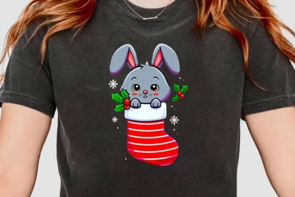 Download Merry Little Bunny Stocking Clipart Png - Premium Resources